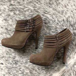 Tan Suede Aldo Bootie